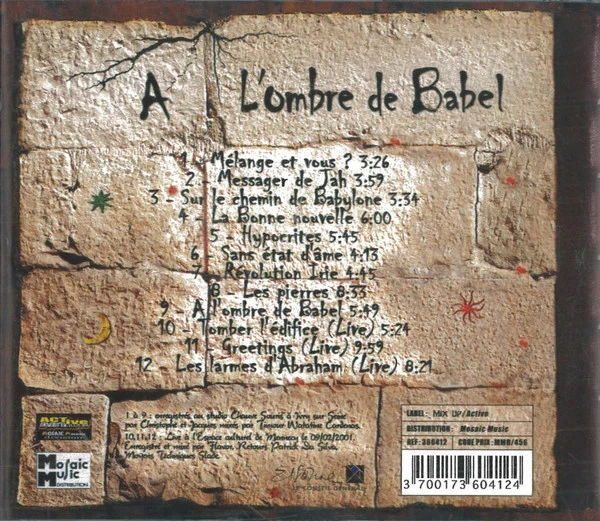 CD Mix Up "A L'ombre De Babel". – photo 2